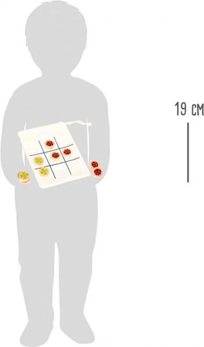 Small Foot Tic Tac Toe Reisgame - 2 Spelers