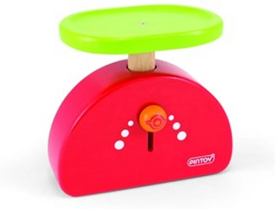 Pintoy P12530 Houten Weegschaal - Kleurenmix