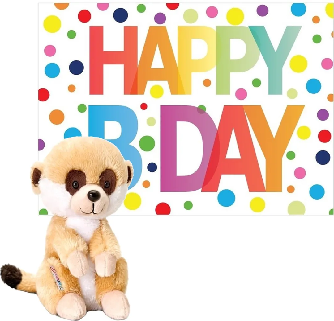 Keel Toys Knuffel Stokstaartje 14cm
