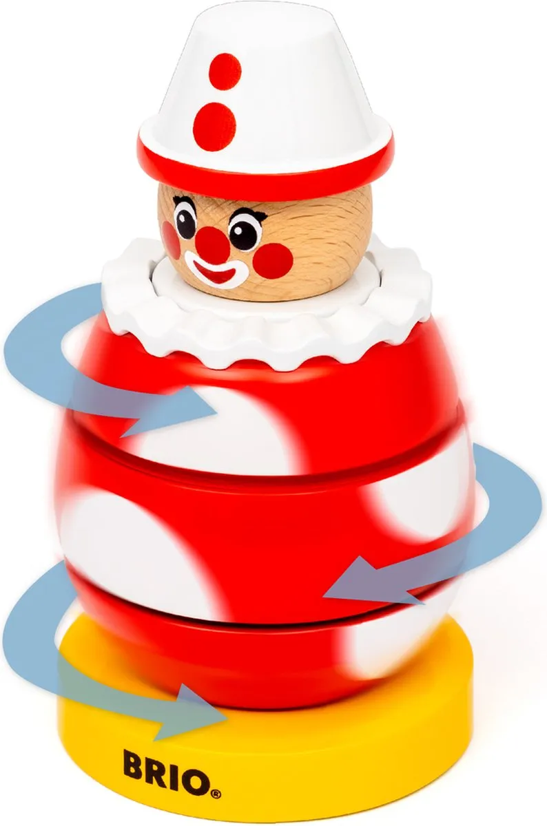 BRIO Draaiend Clowntje 63023700 - Meerkleurig