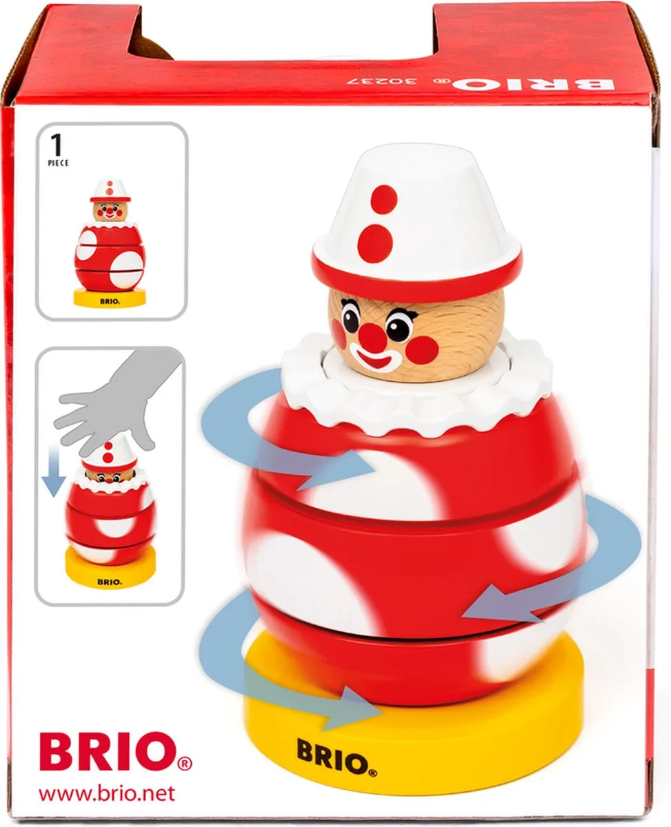 BRIO Draaiend Clowntje 63023700 - Meerkleurig