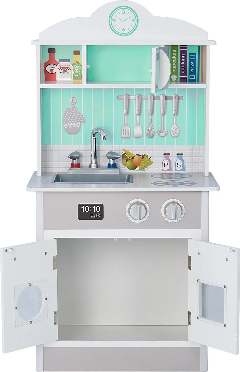Teamson Kids Klassieke Houten Speelkeuken Mintgroen/Grijs