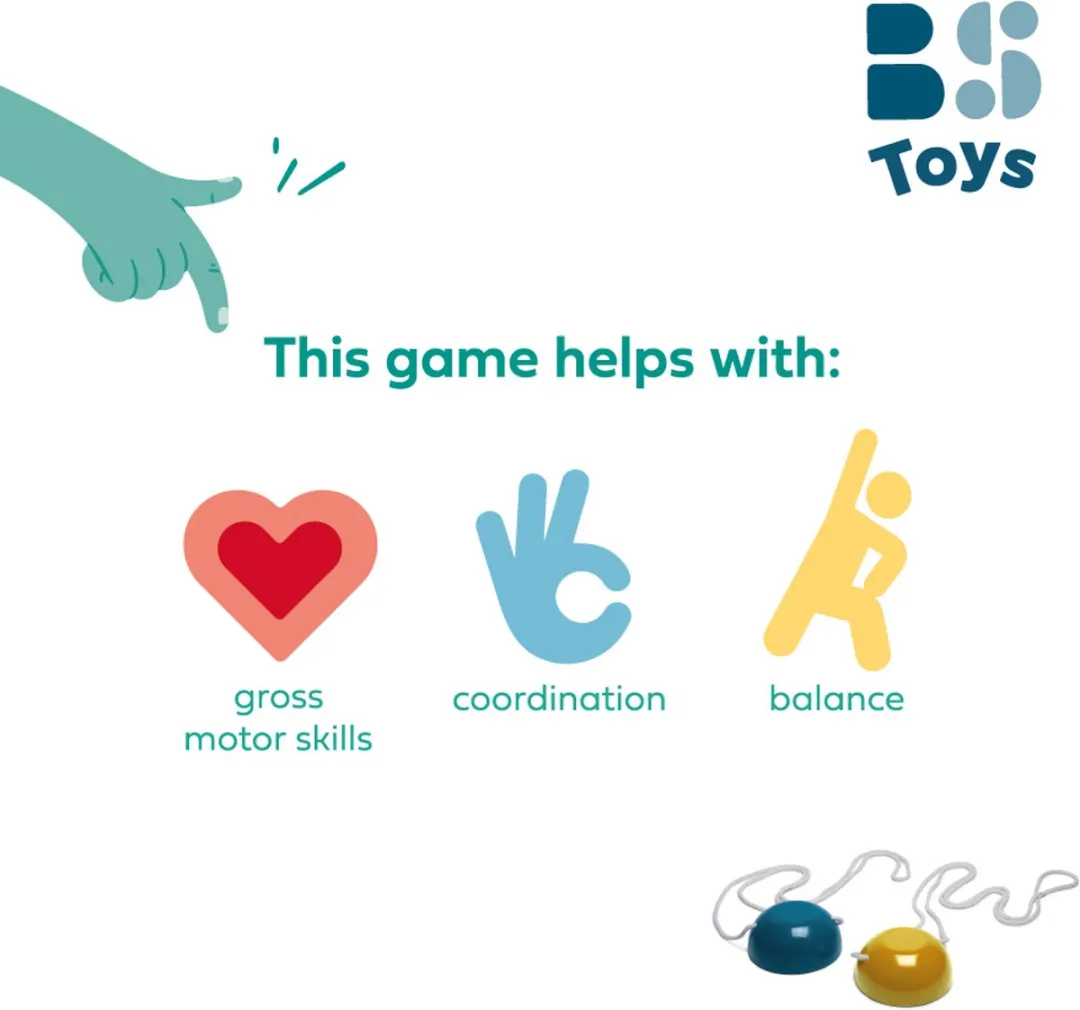 BS Toys Houten Loopklossen GA333 - Blauw
