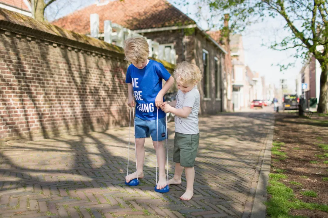 BS Toys Houten Loopklossen GA333 - Blauw