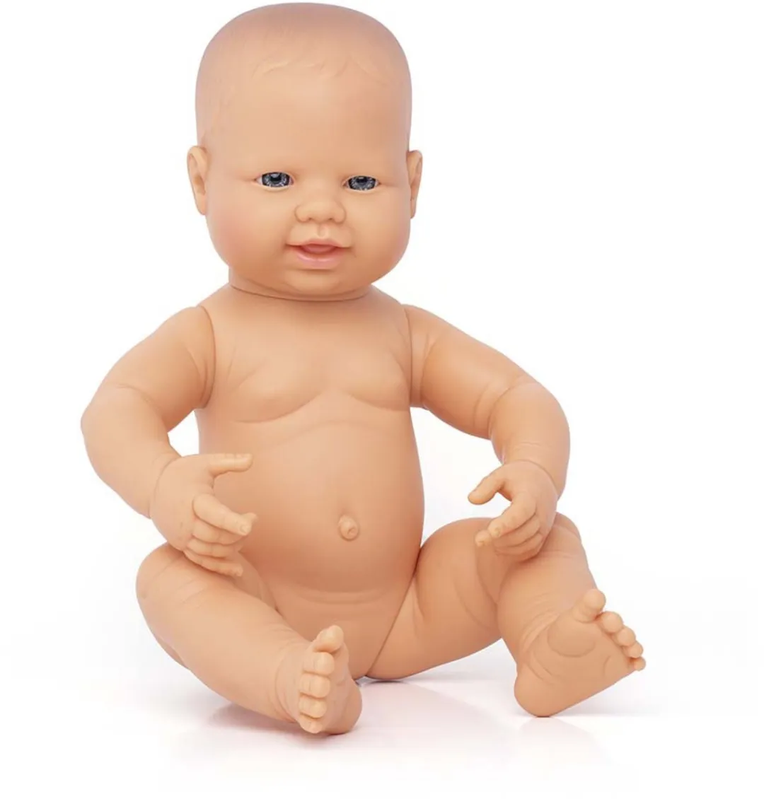 Miniland Babypop Europees Girl 40cm - Print