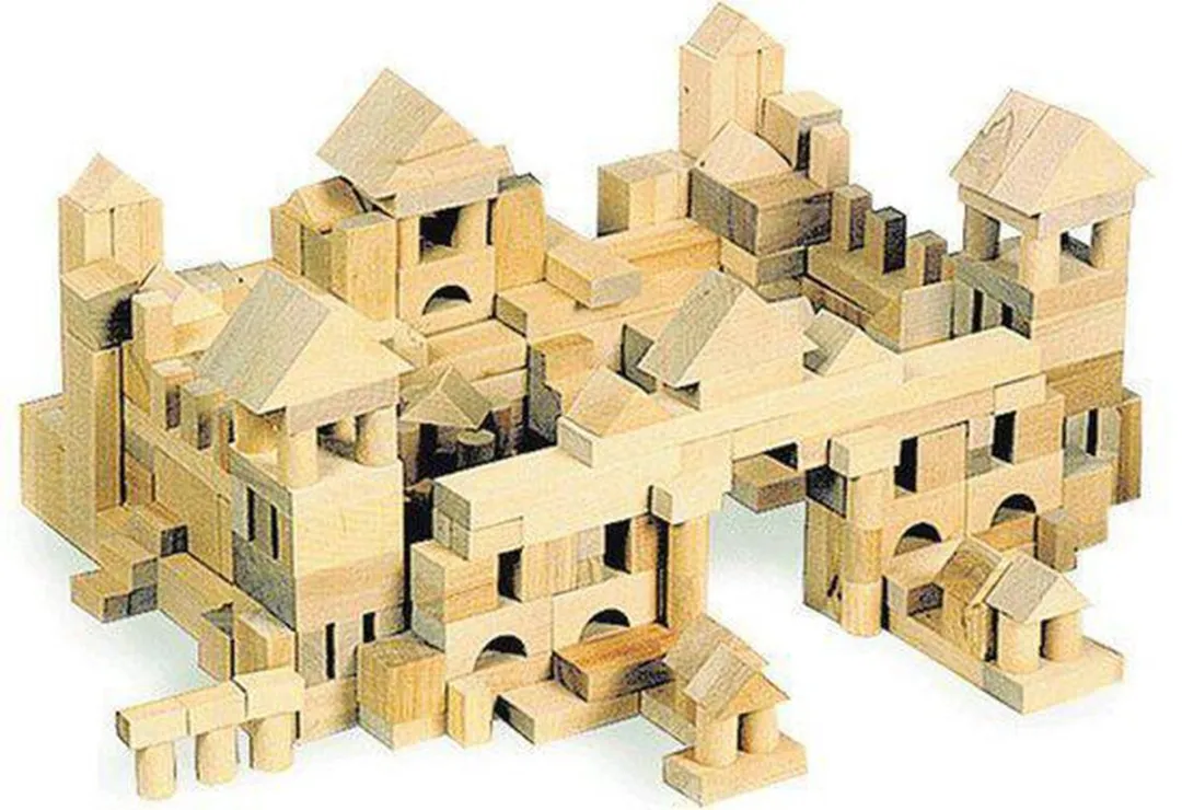 Small Foot Houten Blokken 100 Stuks - Naturel