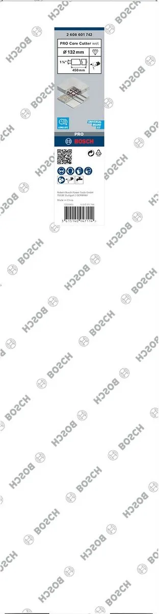 Bosch PRO Draadboren Nat 132x450mm G 1 1/4" UNC - 2 Stuks - afbeelding 6 van 6