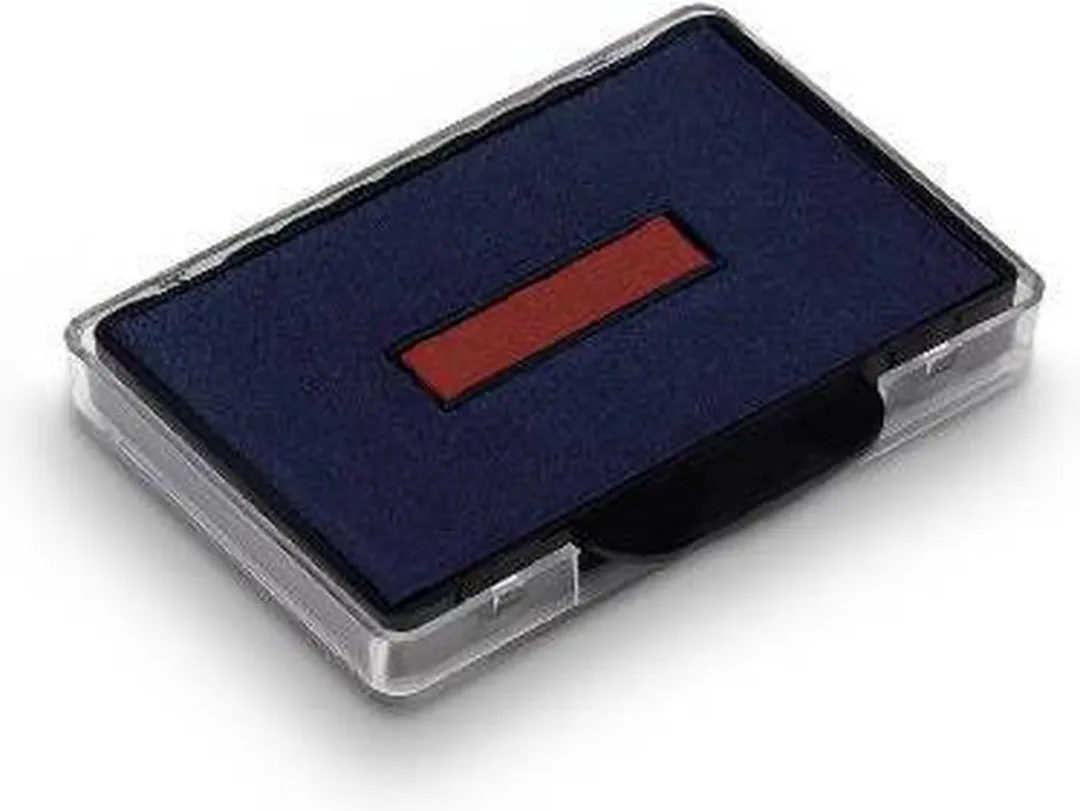 Trodat 6/56-Tekst Datum Blauw/Datum Rood