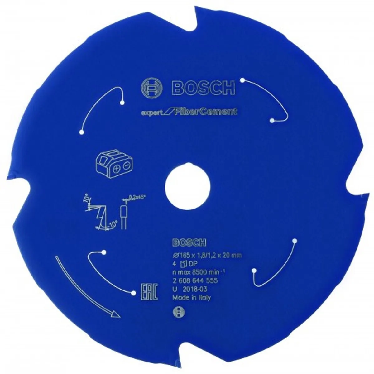 Bosch Expert Vezelcement Zaagblad 190mm - 4 Tanden - ACCU - afbeelding 6 van 6