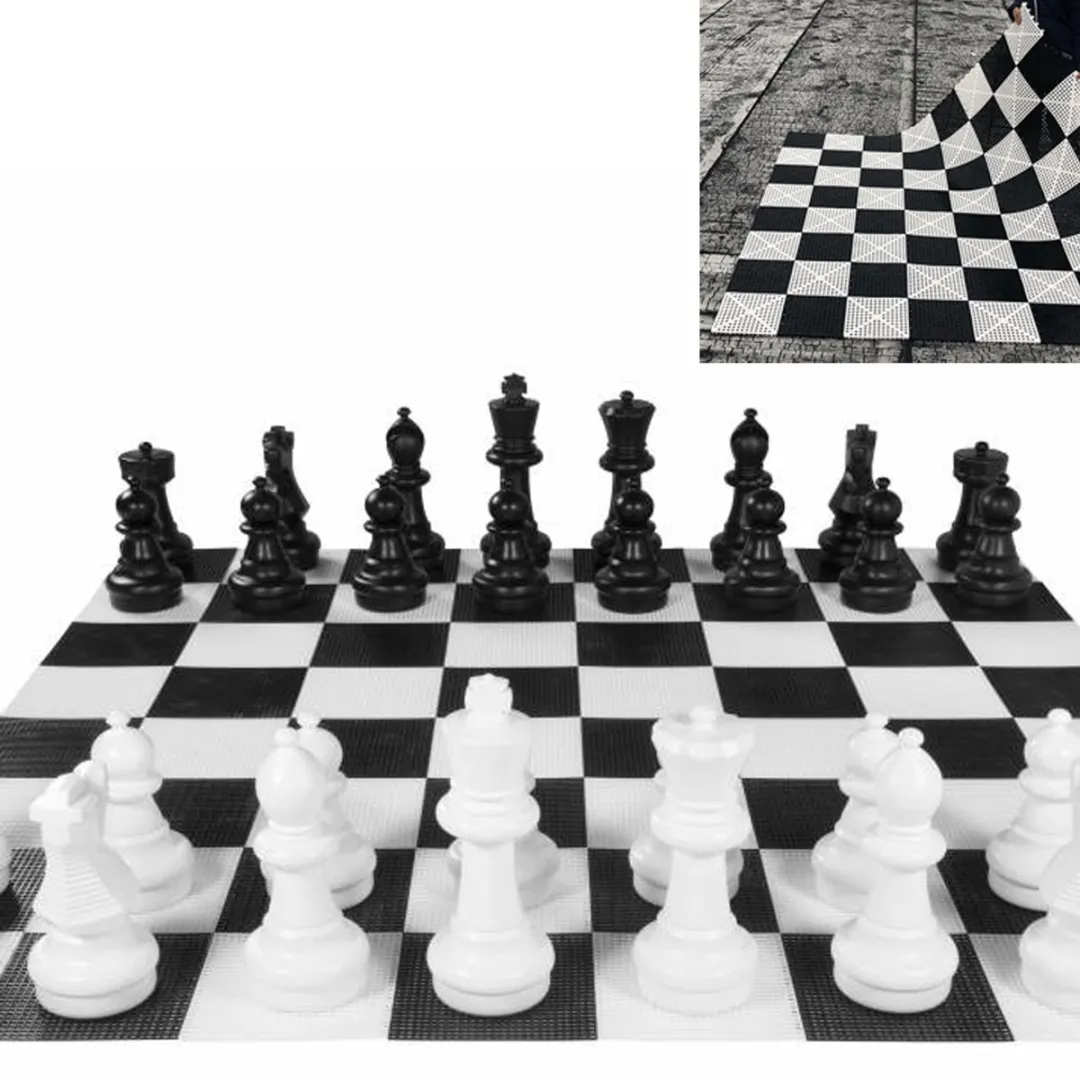 Ubergames XXL Tuinschaak 41cm Koning - 160x160cm UV Beschermd