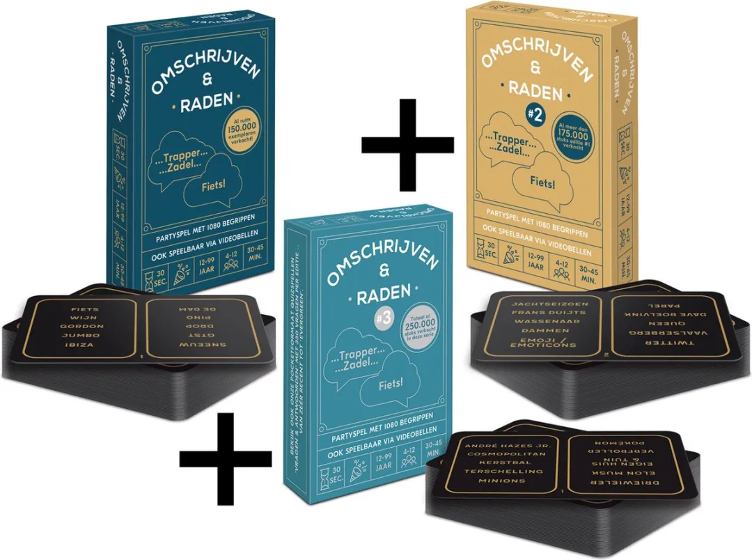 Combi-Deal Omschrijven & Raden #1-3 Pocket Partyspel