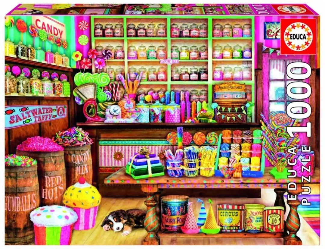 Educa Borras Candy Shop 1000 Stuks Puzzel - Meerkleurig