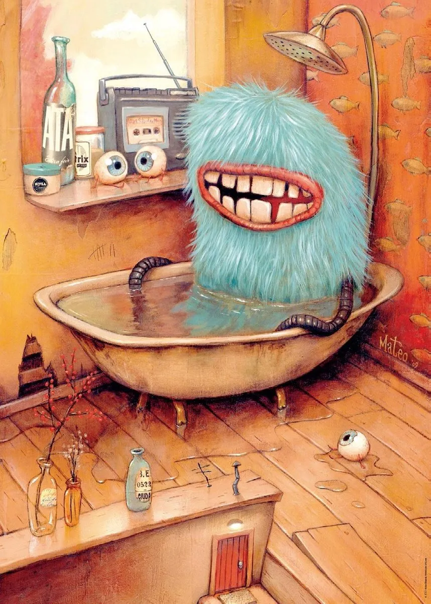 Heye Puzzel Bathtub 1000 Stuks - Multicolor