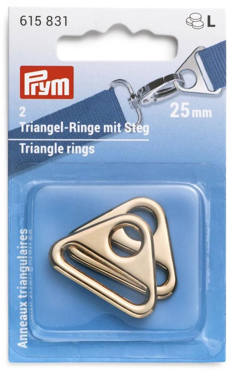 Prym Driehoek-ringen met gleuf 25mm - 2 Stuks - afbeelding 2 van 2