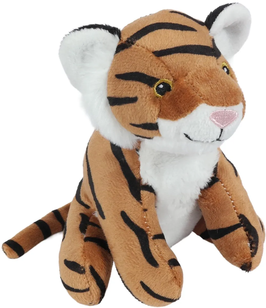 PIA Soft Toys Pluche Knuffeldier Tijger 13cm