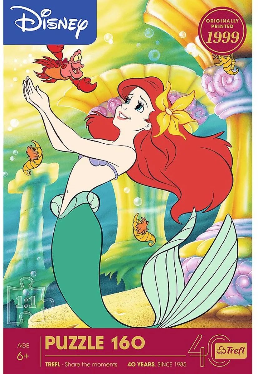 Trefl Disney Princess Kleine Zeemeermin 40 Jaar Jubileum Puzzel 40 Stuks