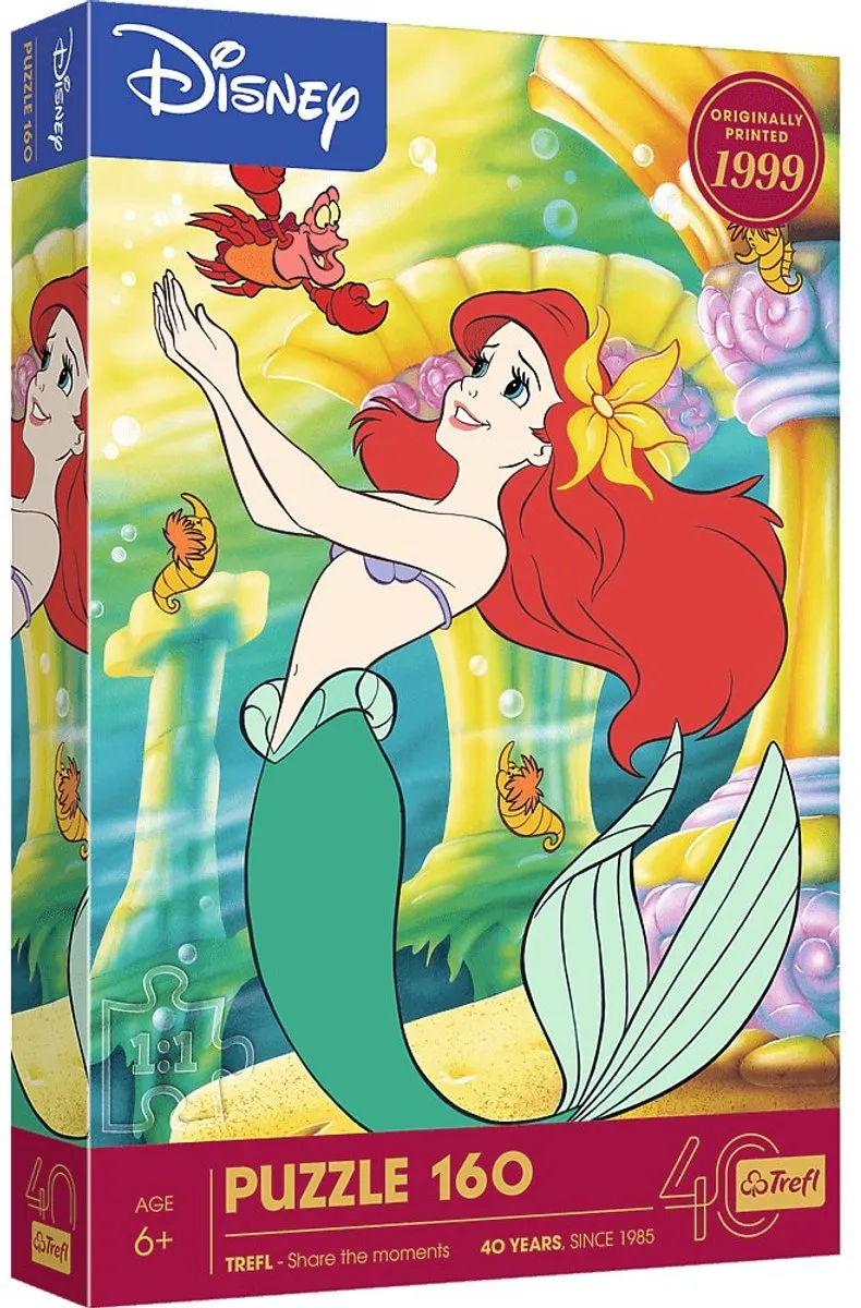 Trefl Disney Princess Kleine Zeemeermin 40 Jaar Jubileum Puzzel 40 Stuks