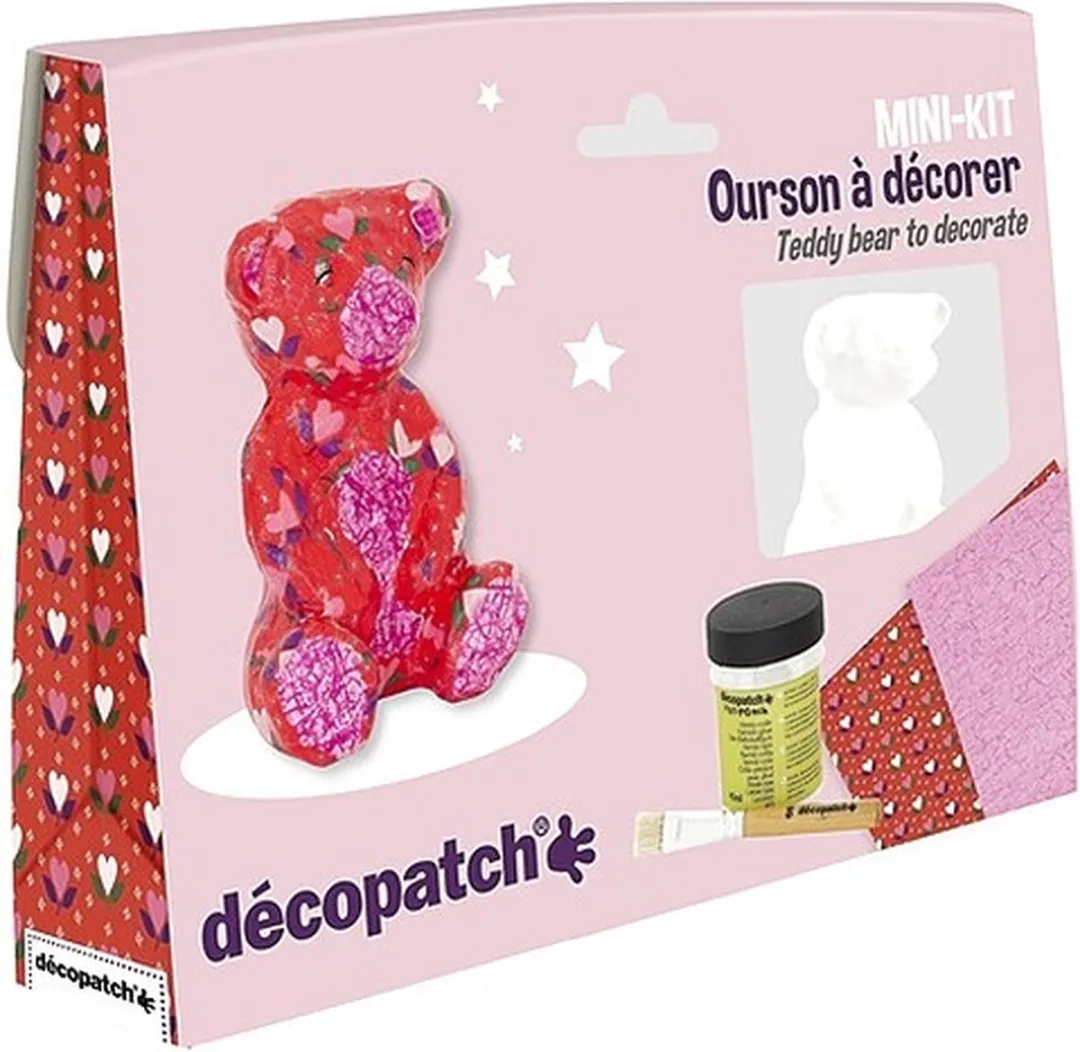 Decopatch Mini Kit Teddybeer