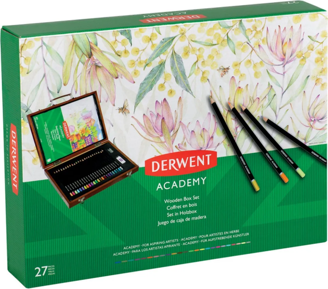 Derwent Academy Houten Kleurpotloden Set 27 Stuks - Assorti