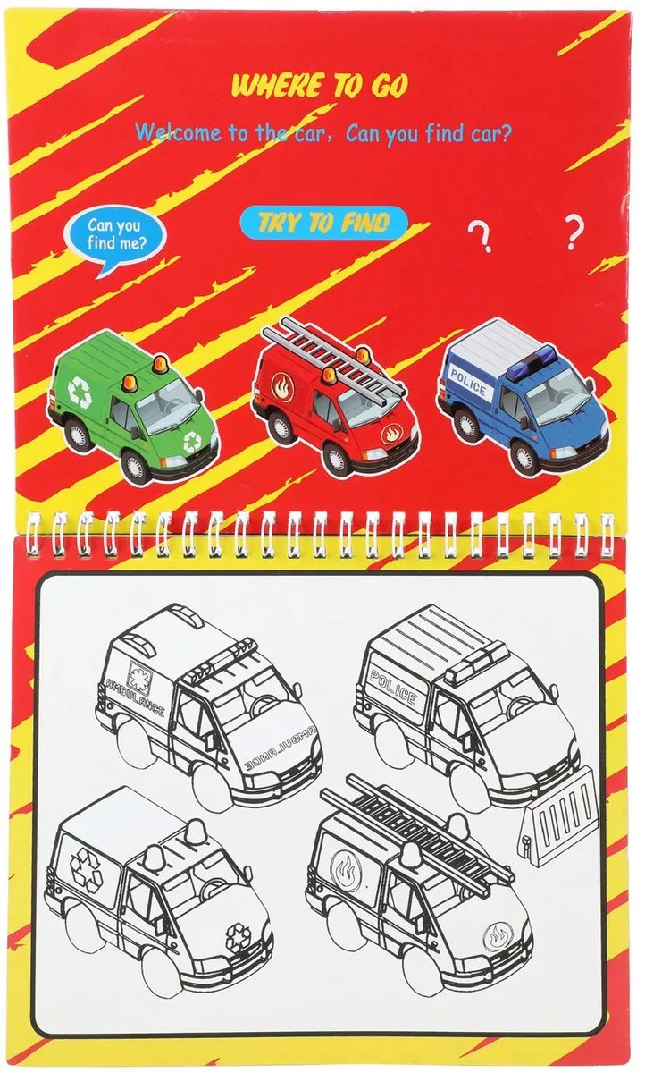 Toi-Toys Kleuren met Water Voertuig - Multicolor