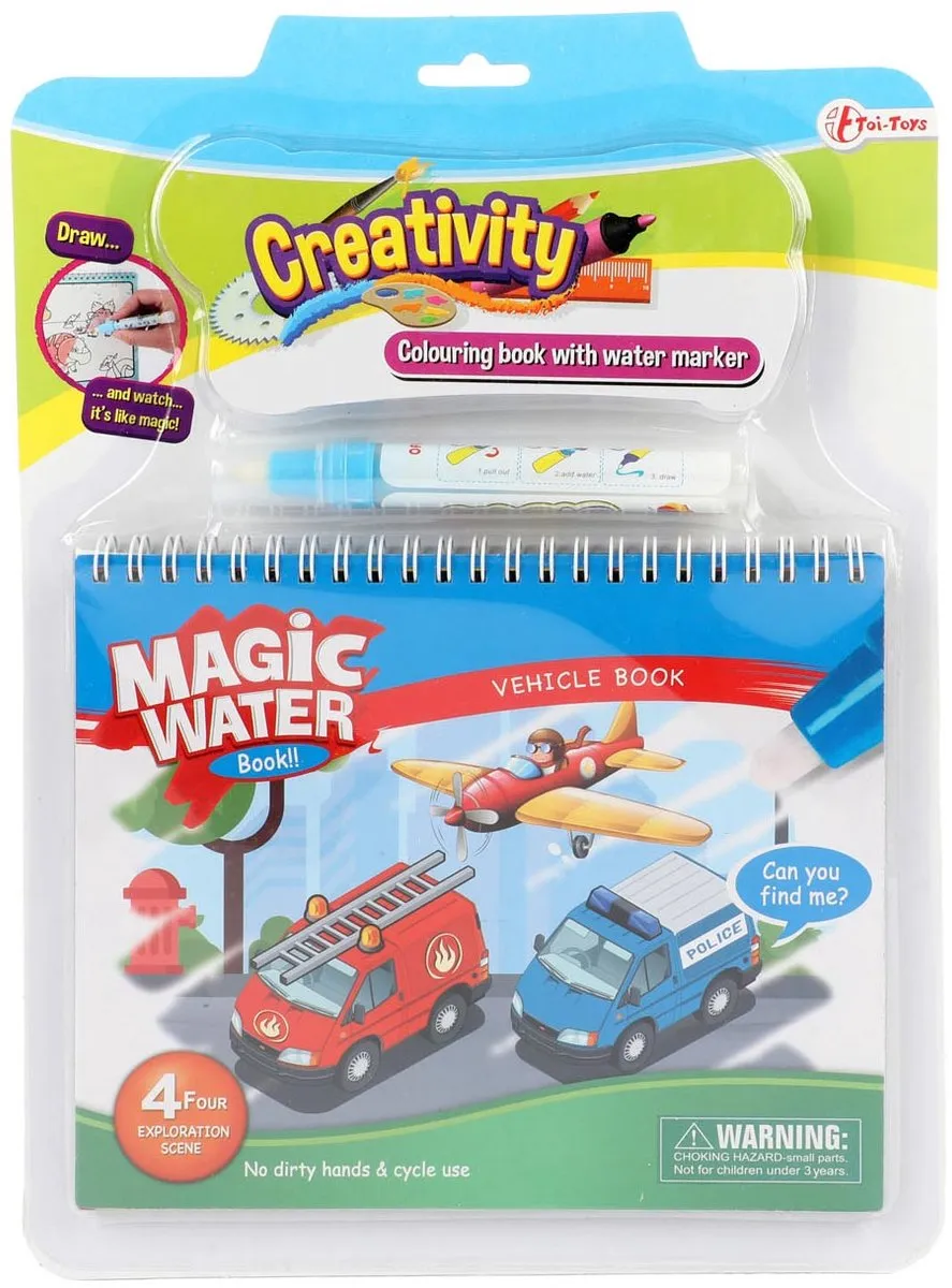 Toi-Toys Kleuren met Water Voertuig