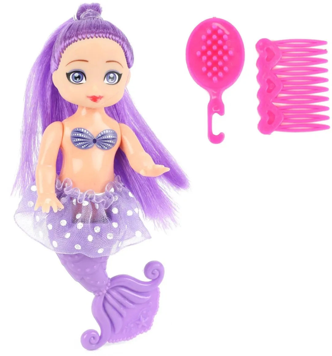 Toi-Toys Zeemeerminpop met Kammetjes 12cm - Roze