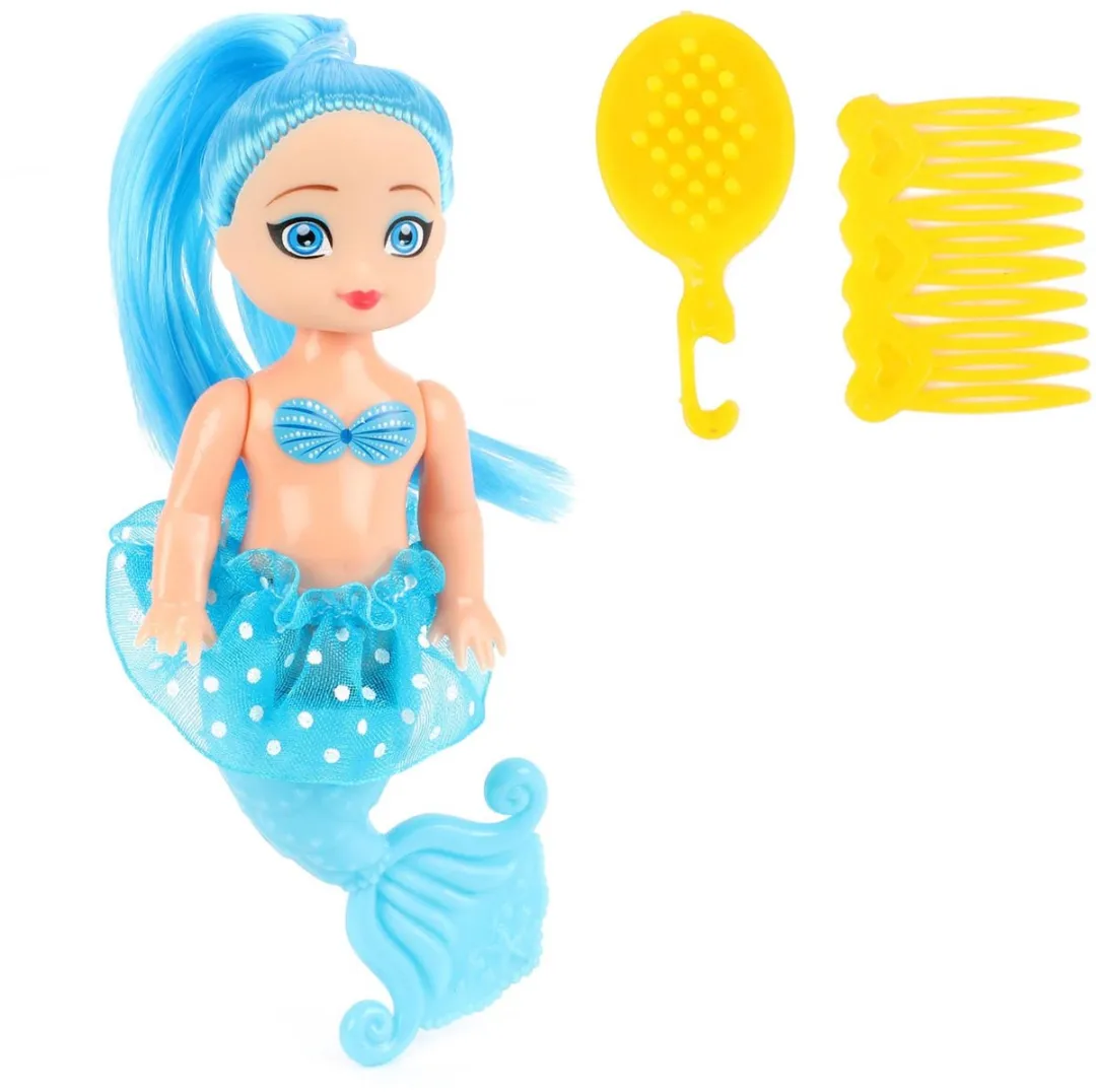 Toi-Toys Zeemeerminpop met Kammetjes 12cm - Roze