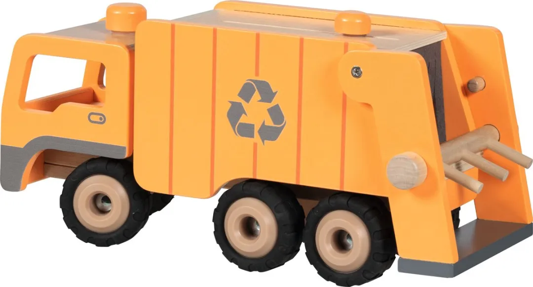 Goki Garbage Truck Eco 55848 - Geel/Zwart