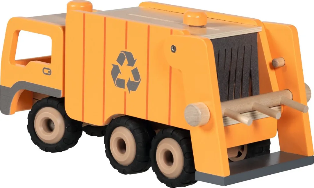 Goki Garbage Truck Eco 55848 - Geel/Zwart