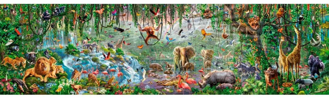 Educa Wildlife 33600 Puzzeldelen - 570x157cm Multi