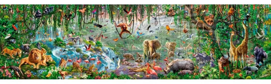 Educa Wildlife 33600 Puzzeldelen - 570x157cm Multi