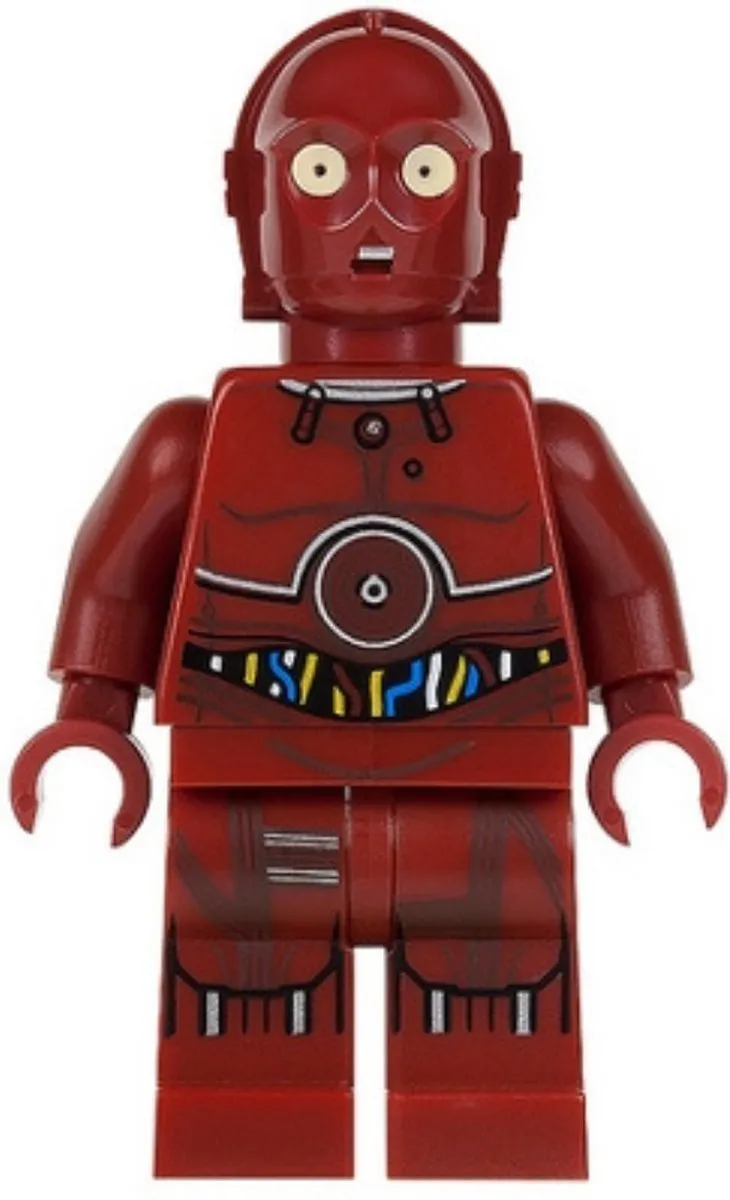 LEGO Star Wars TC-14 Droid - 1 Minifiguur - 3 Stukken - Rood - afbeelding 3 van 3