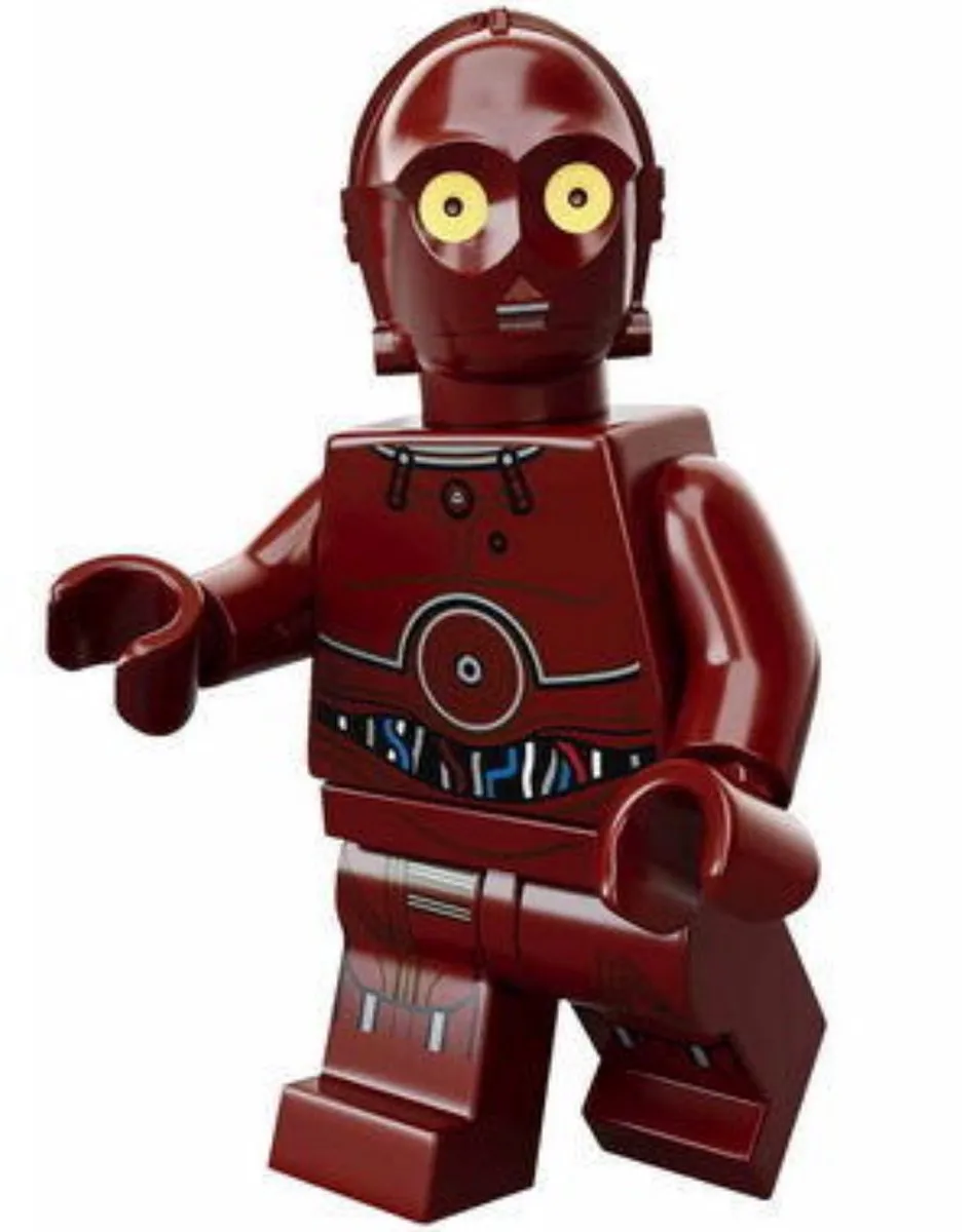 LEGO Star Wars TC-14 Droid - 1 Minifiguur - 3 Stukken - Rood - afbeelding 2 van 3