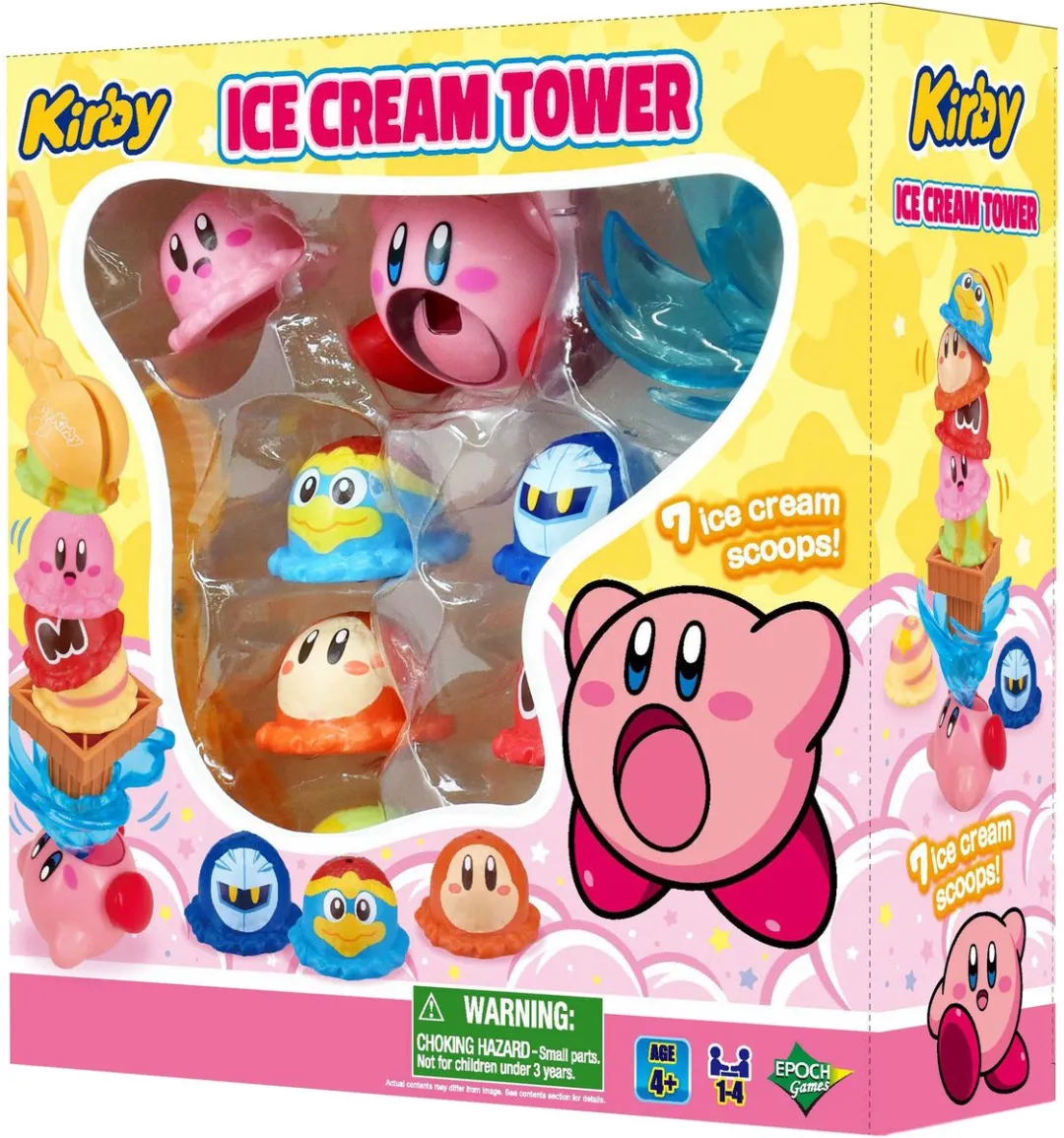 Epoch Games Kirby Ice Cream Tower - Familie Spel 1-4 Spelers
