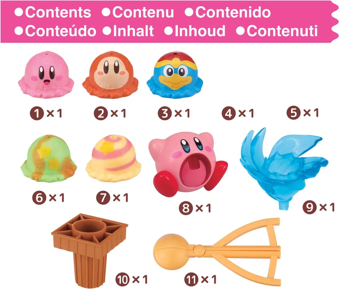 Epoch Games Kirby Ice Cream Tower - Familie Spel 1-4 Spelers