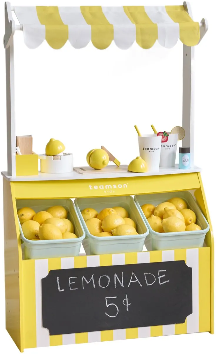 Teamson Kids Limonadekraam Speelset - Geel - afbeelding 6 van 6