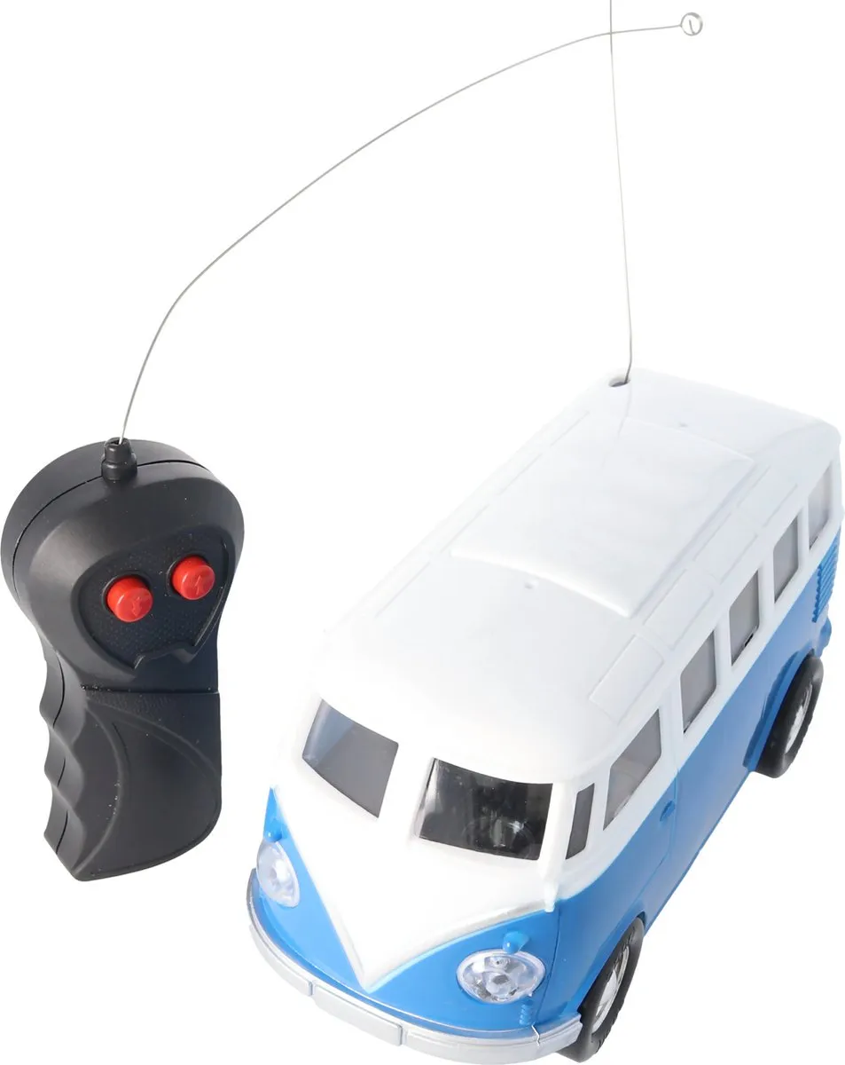 Toi-Toys Retro Bus 009651 - Blauw/Wit - afbeelding 6 van 6