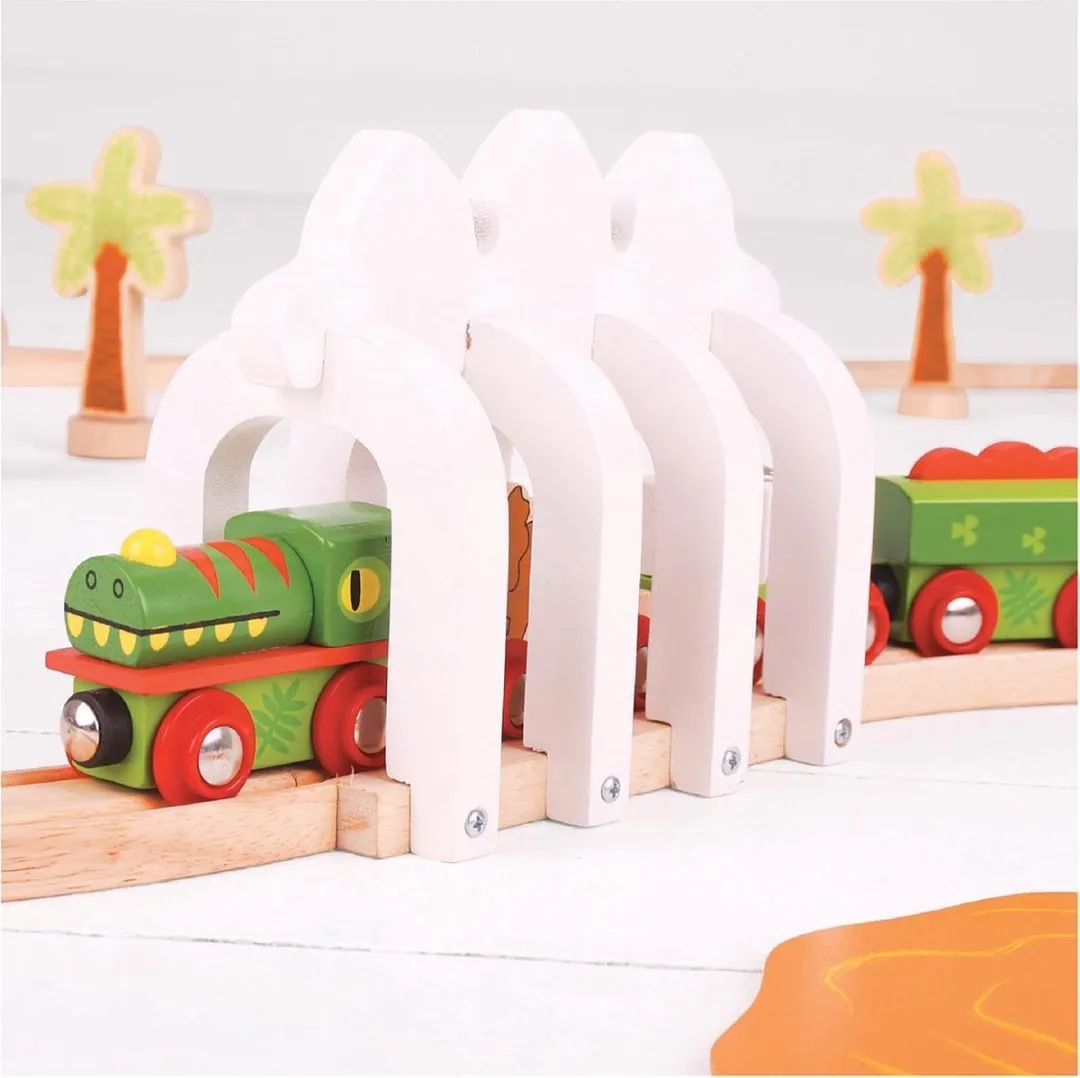 BIGJIGS Houten Ribben Tunnel 691621532430 - Multi