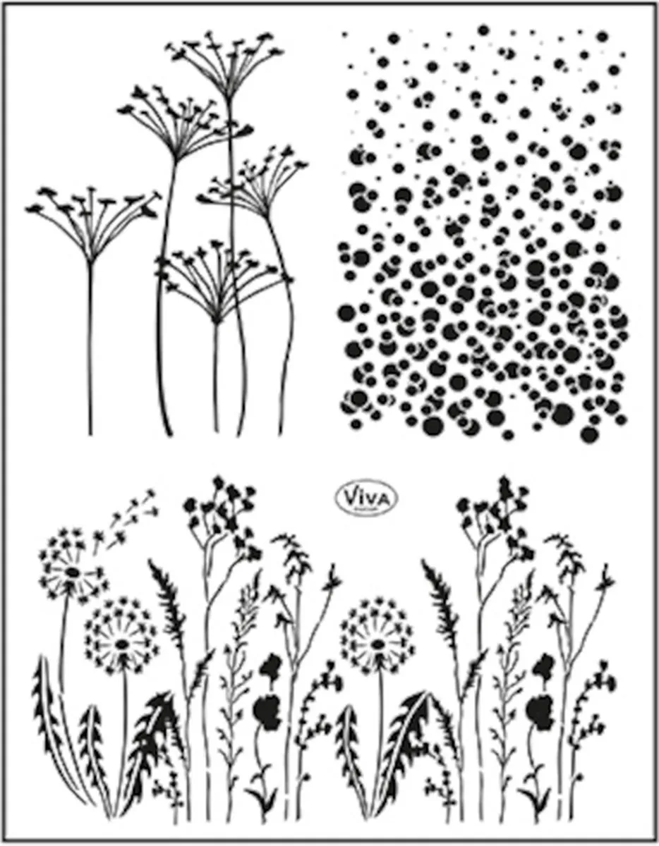 Viva Decor Clear Stamp Hintergrund Wiese