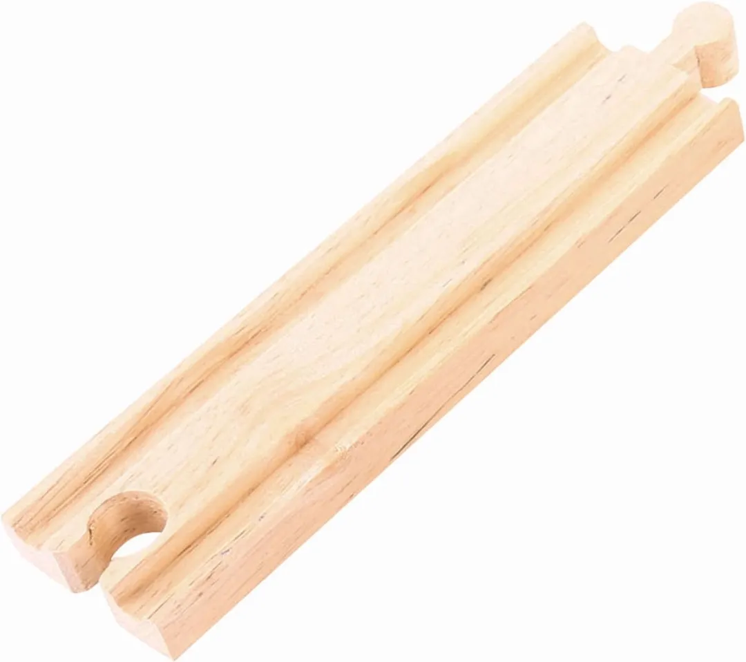 BIGJIGS Rail Rechts Houten Treinrails 4 Stuks