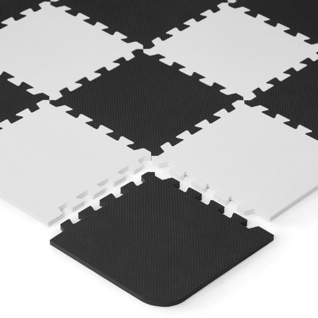 KinderKraft LUNO Speelmat 150x180cm - 30 Stuks - Geel