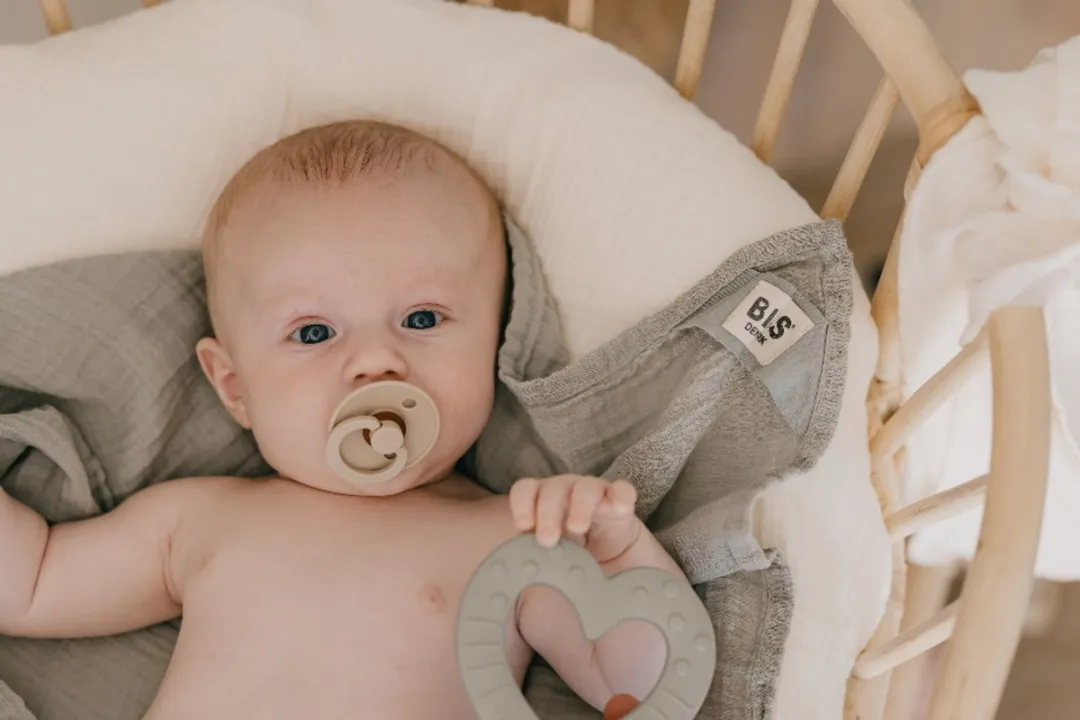 Bibs Bitie Star Pink Plum Bijtring 3000283