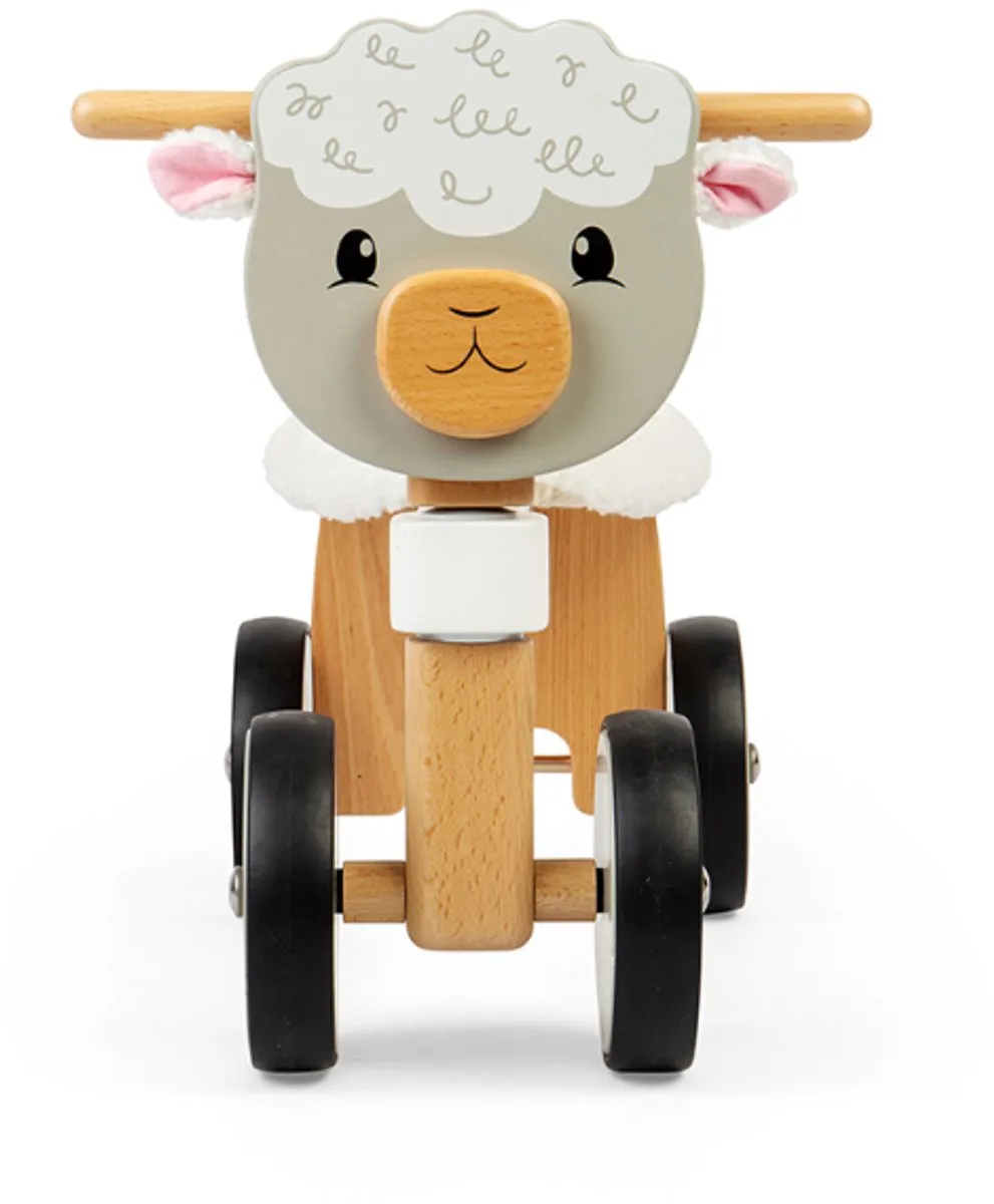 BIGJIGS Houten Loopfiets Sheep - Multicolor