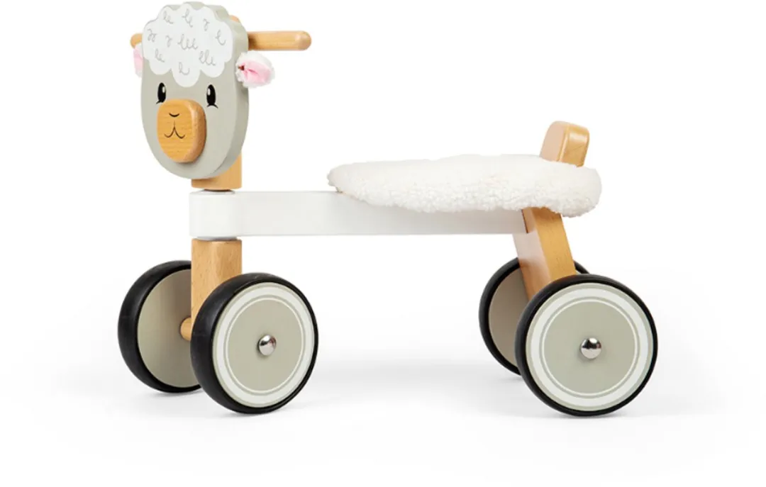 BIGJIGS Houten Loopfiets Sheep - Multicolor