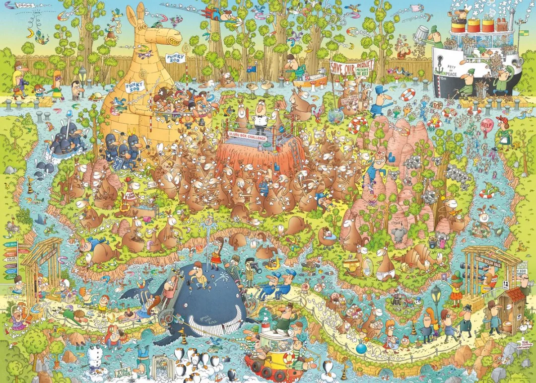 Heye Australian Habitat Legpuzzel - 1000 Stuks - Multicolor