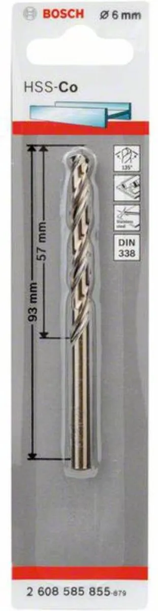 Bosch Metaalboren HSS-Co 6mm - 6 Stuks