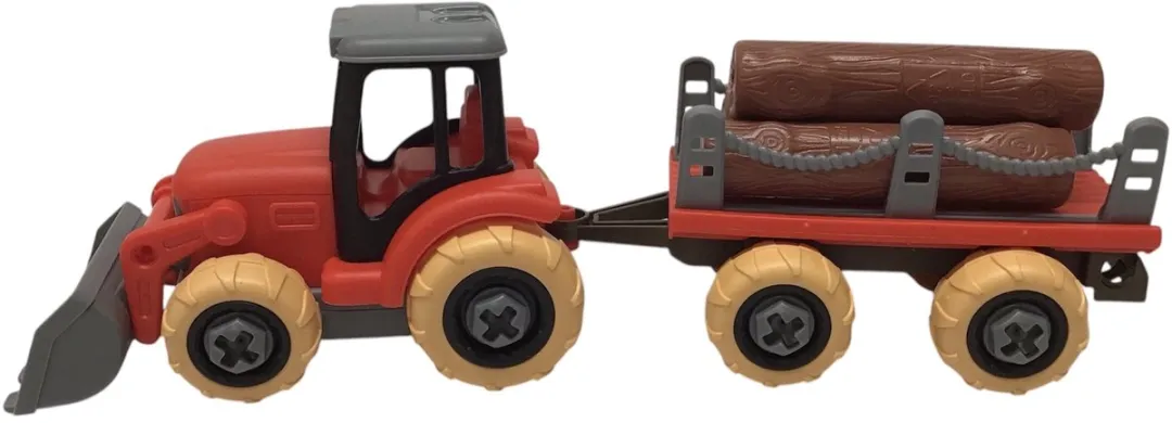Ruby Toys Farm Truck Tractor met Oplegger - Rood