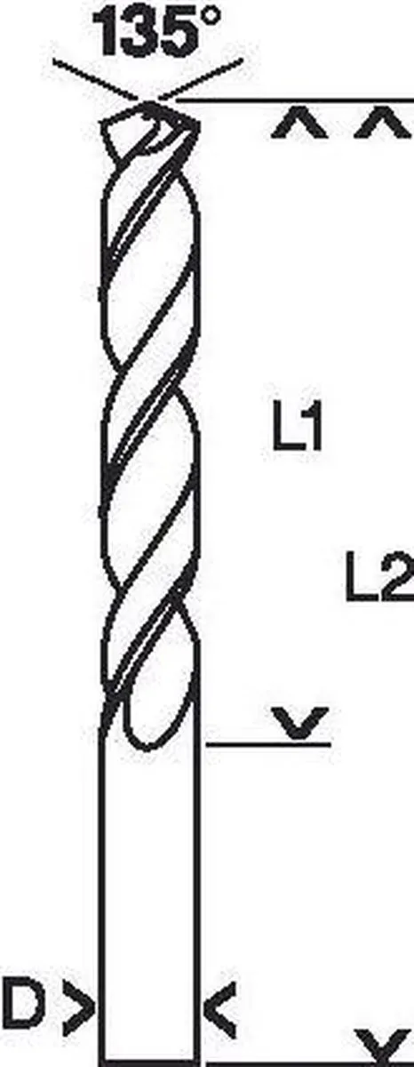 Bosch - Metaalboren HSS-Co, Standard 5,1 x 52 x 86 mm