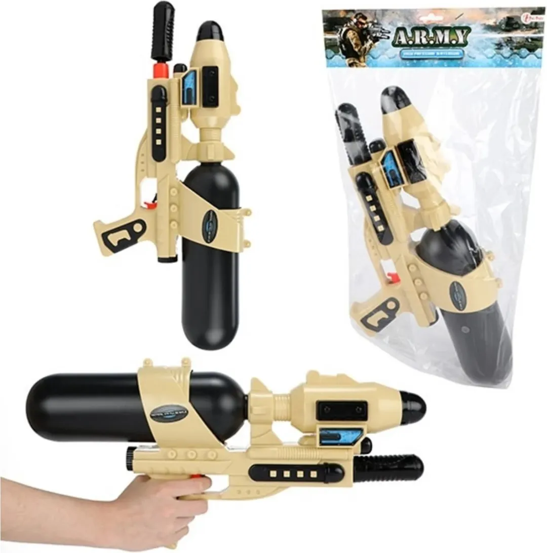 Toi-Toys Leger Waterpistool 46cm - 0.5L - Beige/Zwart