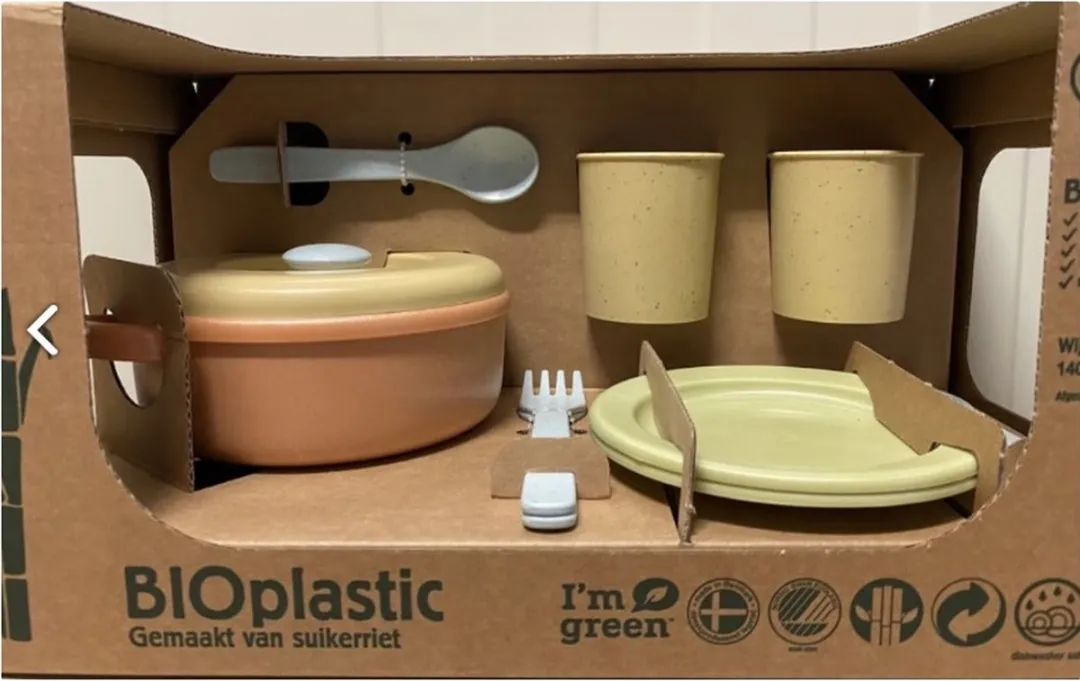Dantoy Speelgoed Servies Bioplastic - 3 Kleuren